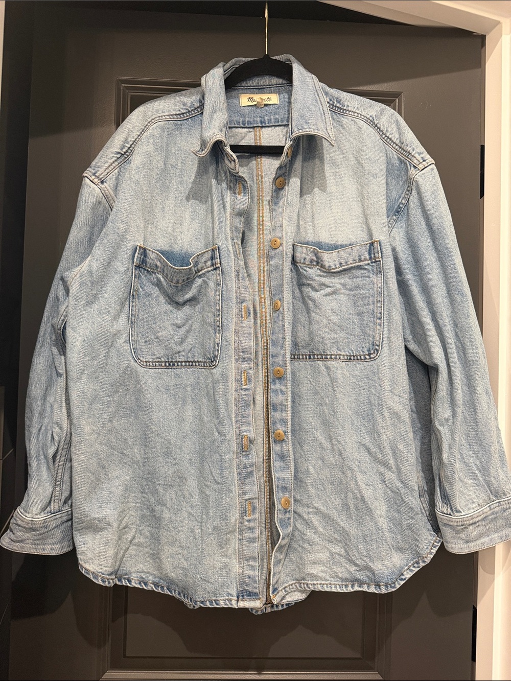 Madewell Women’s Light Blue Denim Shirt Jacket